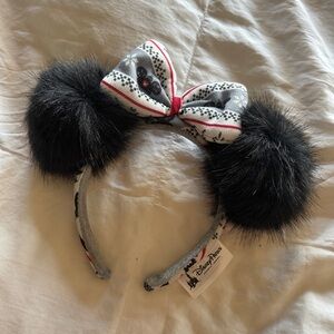 disney gray christmas themed ears
